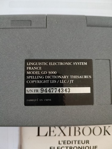 Lexibook Le Grand Dictionnaire GD 3000 - Afbeelding 3 van 4
