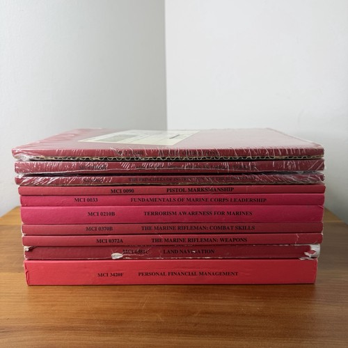 Marine Corps Vintage Lot Of 10 Institute MCI Training Manuals -USMC Collectibles