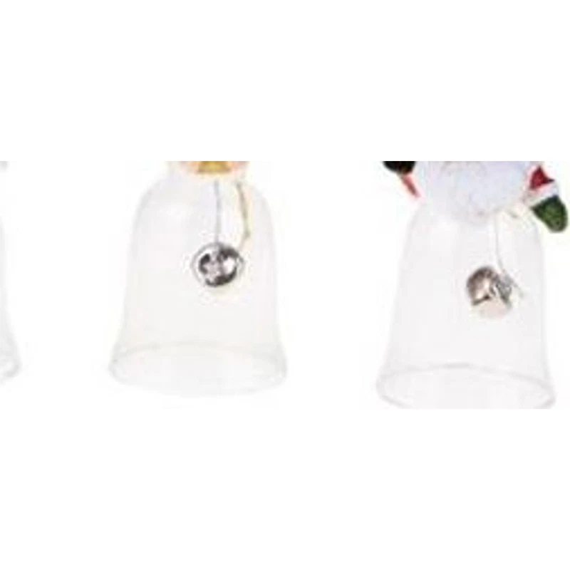 Campanella Natale Vetro Soggetti Resina BRANDANI Decorazione Albero Assortiti, fotografia 5 di 9