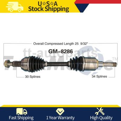 Front Driver Left CV Axle Joint For Chevrolet Malibu 2012 2011 2010 ...