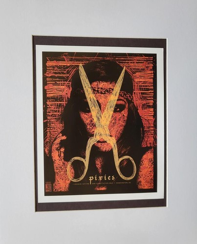 Todd Slater "Pixies" Nov-Dec Poster Print Matted offset Lithograph 2015 Rep - Picture 2 of 2