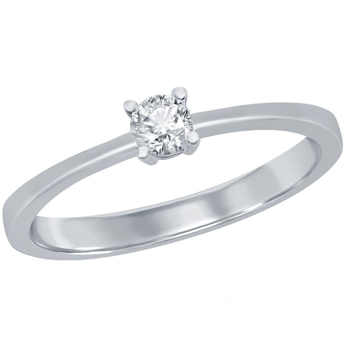 Classic Womens 35mm Solitaire CZ 4-prong Ring 4890₽