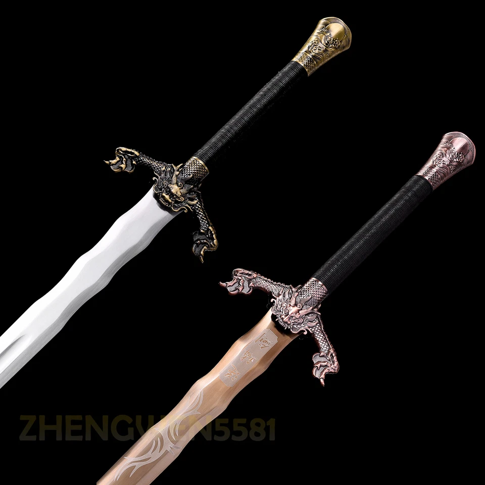 43"High carbon steel Medieval sword battle ready Warrior Full Tang Long Sword - Image 3 of 4