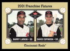 2001 Fleer Platinum  Barry Larkin-David Espinosa #475 Cincinnati Reds