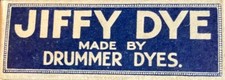 1920s Box of Jiffy Dye with Full Cork Top Bottle & Original Box "New Old Stock"