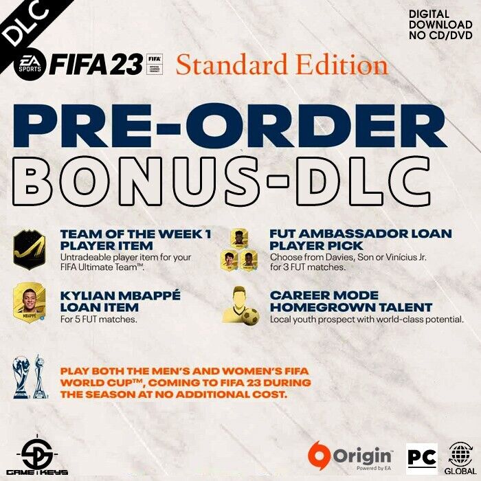 FIFA 23 Pre-Order Bonus DLC Origin Key PC GLOBAL (Not the full