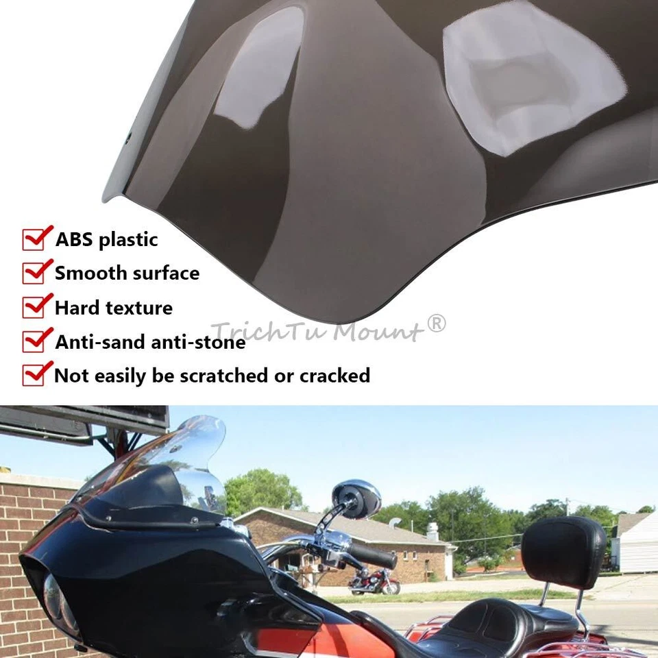 Parabrisas de 13" para Harley Touring Road Glide CVO FLTRSE FLTR Ultra 96-13 Foto 4 de 4