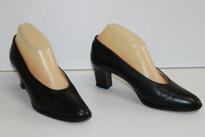BALLY Escarpins tout Cuir Lisse Noir Modèle Green T 37.5 BE - Photo 1/4