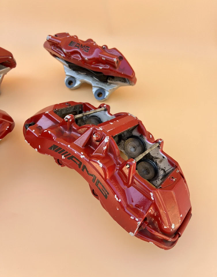 梅赛德斯 W220 W215 CL55 AMG 前后制动卡钳套装布雷博原始设备制造商 — 第 2/4 张图片