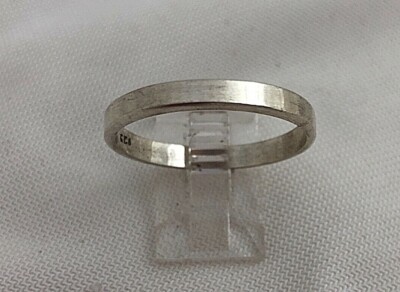 Sterling Silber 0,925 2,5 mm flach Ehering Ringgrößen versch. Größen bis 14
