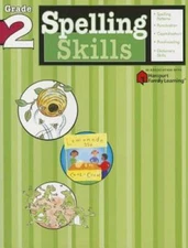 Spelling Skills: Grade 2 (Flash Kids Harcourt Family Learning) - GOOD