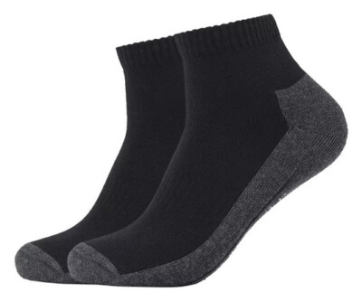 Camano Frotteesohle Sport Quarter - Multisport Kurzsocke Weichbund - Schwarz