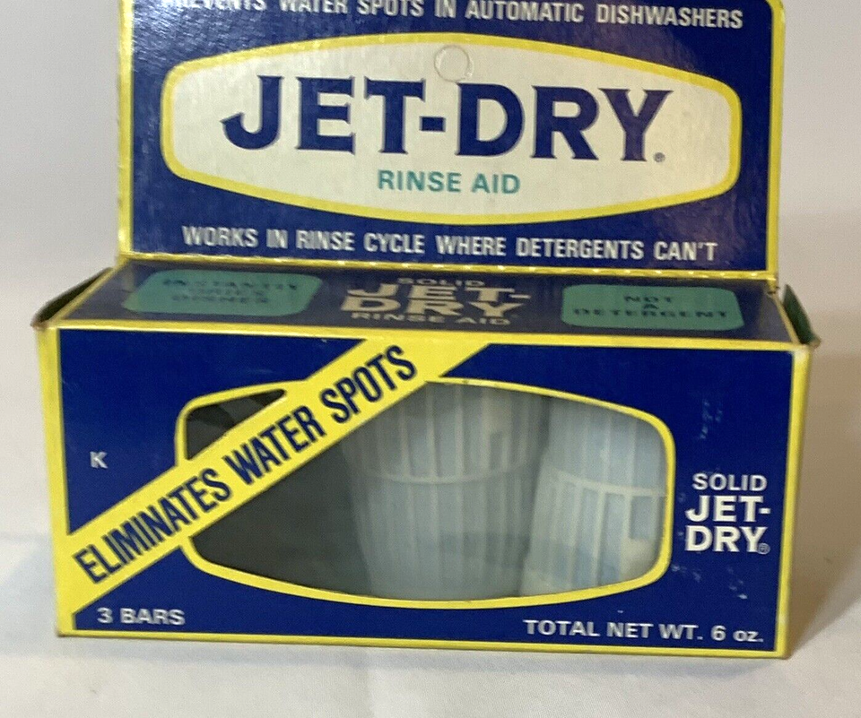 Jet Dry Rinse Aid Solid 2 Baskets Discontinued For Dishwashers Vintage