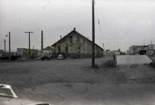 1972 NP Northern Pacific Freight Station @ Aberdeen WA - Vtg Railroad Negative