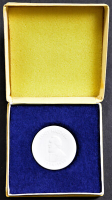 DDR Ehrengeschenk Medaille Uni Jena Ernst Haeckel Porzellan Meißen RAR! 7094
