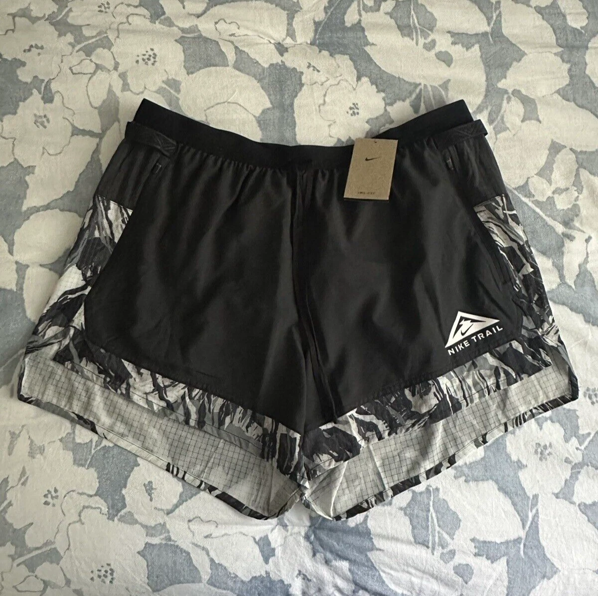 Nike Dri-Fit Flex Stride 5” Trail Black Running Shorts Mens Sz XXL DM4652-010