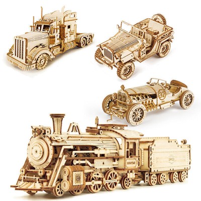 Vintag Auto Modell 3D Holz Puzzle Montage Spielzeug Geschenk für Erwachsene DE