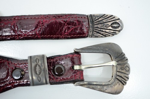 Dan Oliver Shades of the West Scottsdale AZ Navajo Belt Buckle Sterling Used 34 - Picture 3 of 22