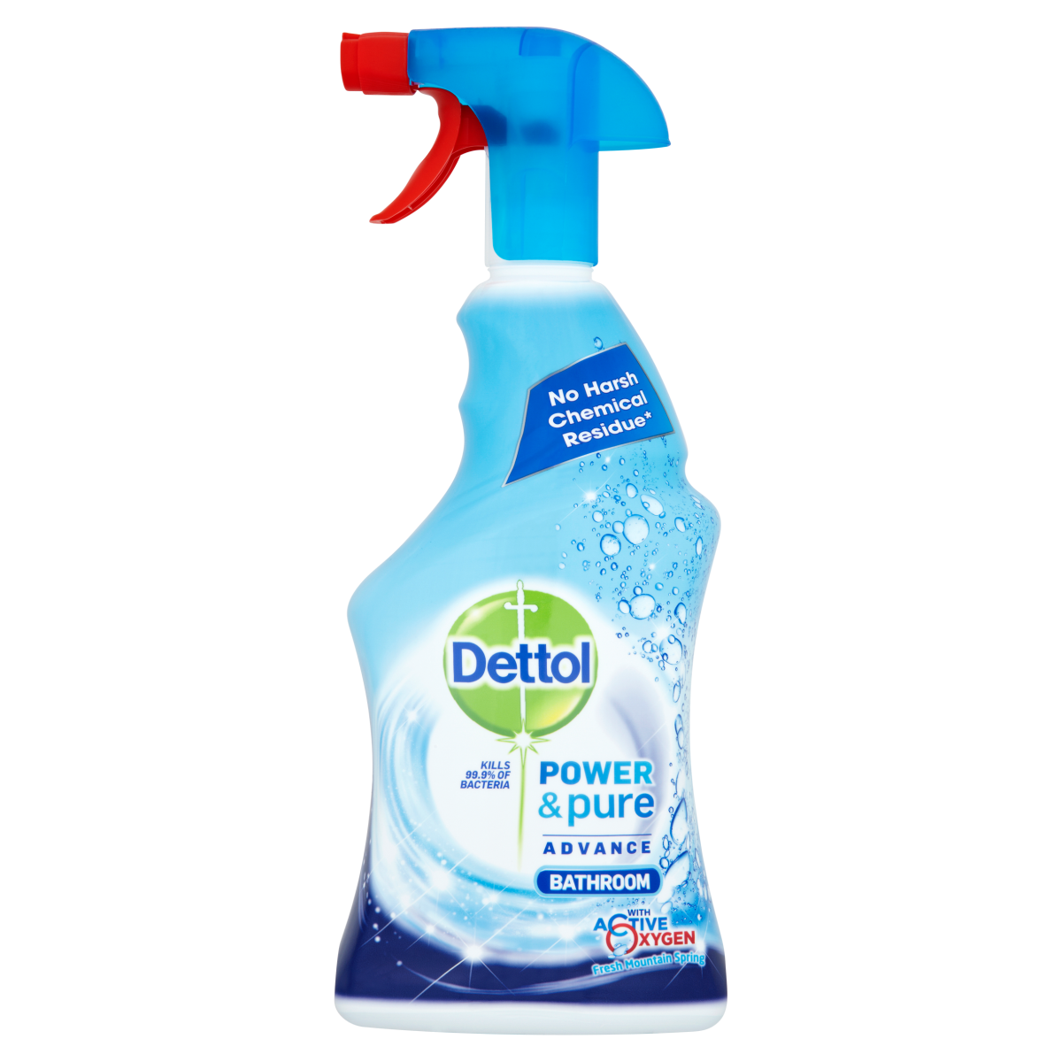 Dettol Power and Pure Advance Bathroom Cleaner Spray 1000ml + Active