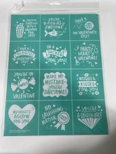 NEW “Valentine For You” Chalk Couture Chalk Transfer Stencil Size B RETIRED Mini