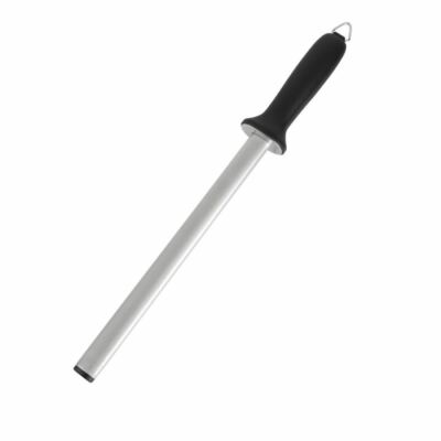 Vogue Messerschärfer in Black Diamond Stahl mit Hakengriff - 25,5 cm