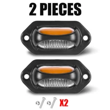 LED Side Marker Lights License Plate Clearance Lamp Car Trailer RV Truck Lorry