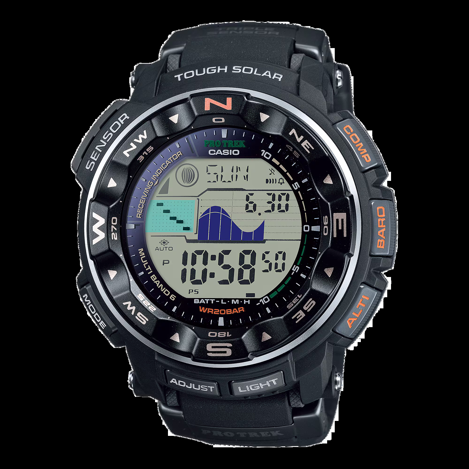 人気No1 CASIO PRO TREK PRW-2500-1JF used