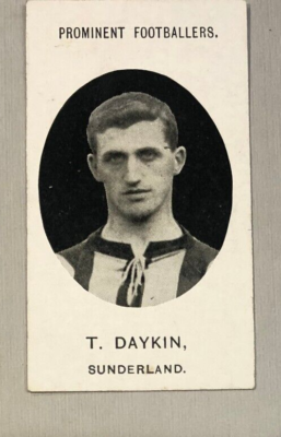 taddy cigarette cards for sale TADDY PROMINENT FOOTBALLERS CIGARETTE CARDS T DAYKIN OF SUNDERLAND ISSUED  1908