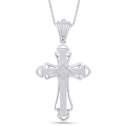 Justin Davis CROSS WITH CROWN SPJ122 MOTIFF NECKLACE TOP Justin Davis CROSS WITH CROWN SPJ122 MOTIFF NECKLACE TOP