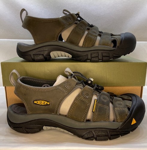 KEEN Newport Leather Sandals Neutral Gray Gargoyle 1010122 Men’s Size 8 - Picture 2 of 11