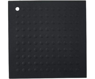 Big HotSpot Counter Protector/Large Potholder/Trivet 11.5'' x 11.5'' Black