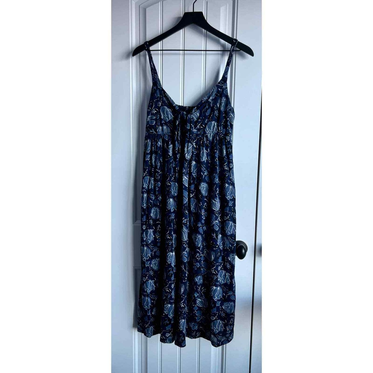 NWT Lucky Brand - Blue Floral Midi Dress - Women's Medium | eBay