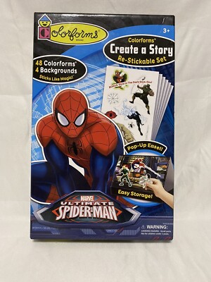 Colorforms Create a Story Re-Stickable Set Marvel Ultimate Spider-Man 2015
