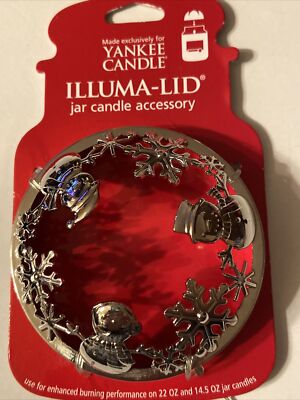 Yankee Candle Illuma-Lid Metal Snowmen Snowman 2011 New