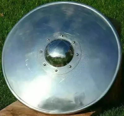 Medieval Shield Armor Knight Metal Steel Handcrafted Battle 18'' Round