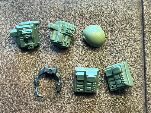🔴 GI Joe Backpacks Helmet Headset Original Vintage Flash Breaker Vintage ARAH