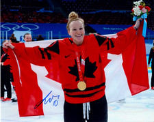 SARAH FILLIER autographed TEAM CANADA 2022 BEIJING OLYMPIC GOLD MEDAL 8x10