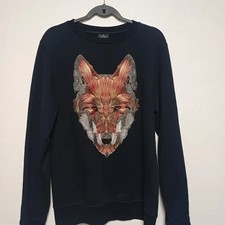 Marcelo Burlon Black Fox Print Sweatshirt M-L