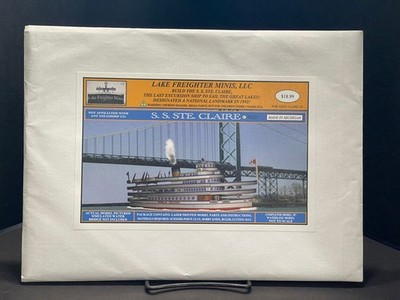 Lake Freighter Minis S.S. Ste Claire Paper Ship Model Kit