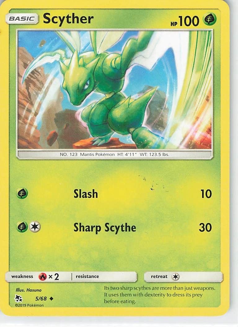 Scyther Uncommon Hidden Fates 5/68 LP