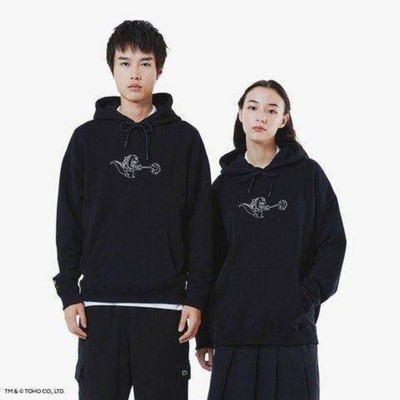 Godzilla Lacoste Hoodie Black My Lacoste Art Program Japan Limited