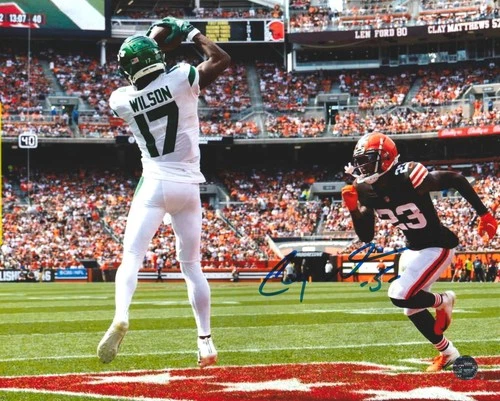 Garrett Wilson Autographed New York NY Jets 8x10 Photo with COA/MatchingHologram