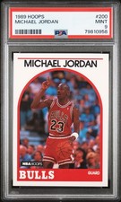 MICHAEL JORDAN PSA 9 1989 HOOPS #200 NBA BASKETBALL CARD BULLS PSA 9 MINT HOF