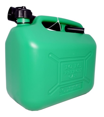 #ad HILKA 10L JERRY CAN FUEL PLASTIC PETROL DIESEL GREEN PORTABLE 10 LITRE SPOUT GBP 13.99