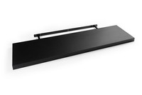 Wandboard Wandregal Wandbrett HäNgeregal Mdf Pvc Schwarz Matt 100 X 23,5 Cm