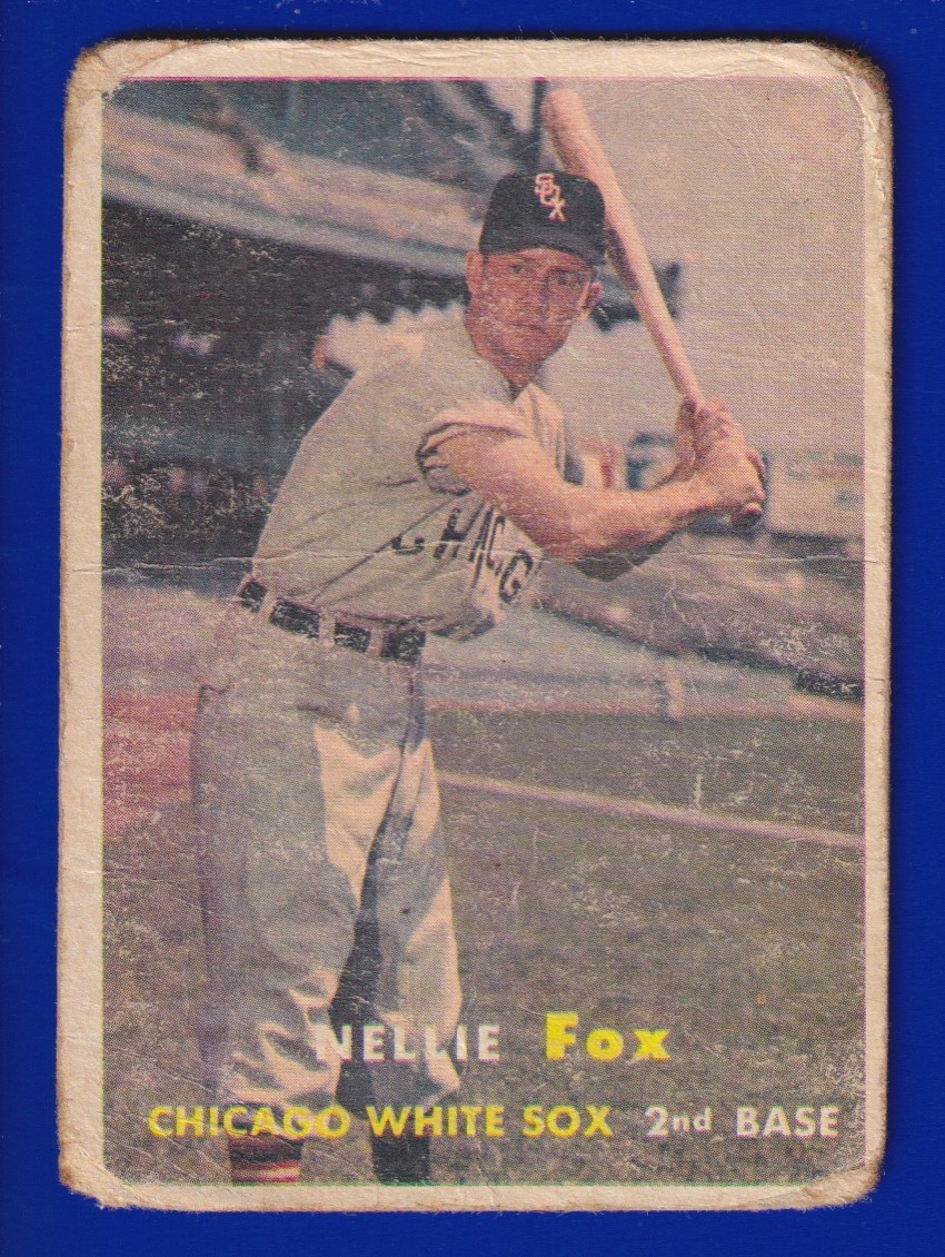 NELLIE FOX white sox 1957 TOPPS #38 