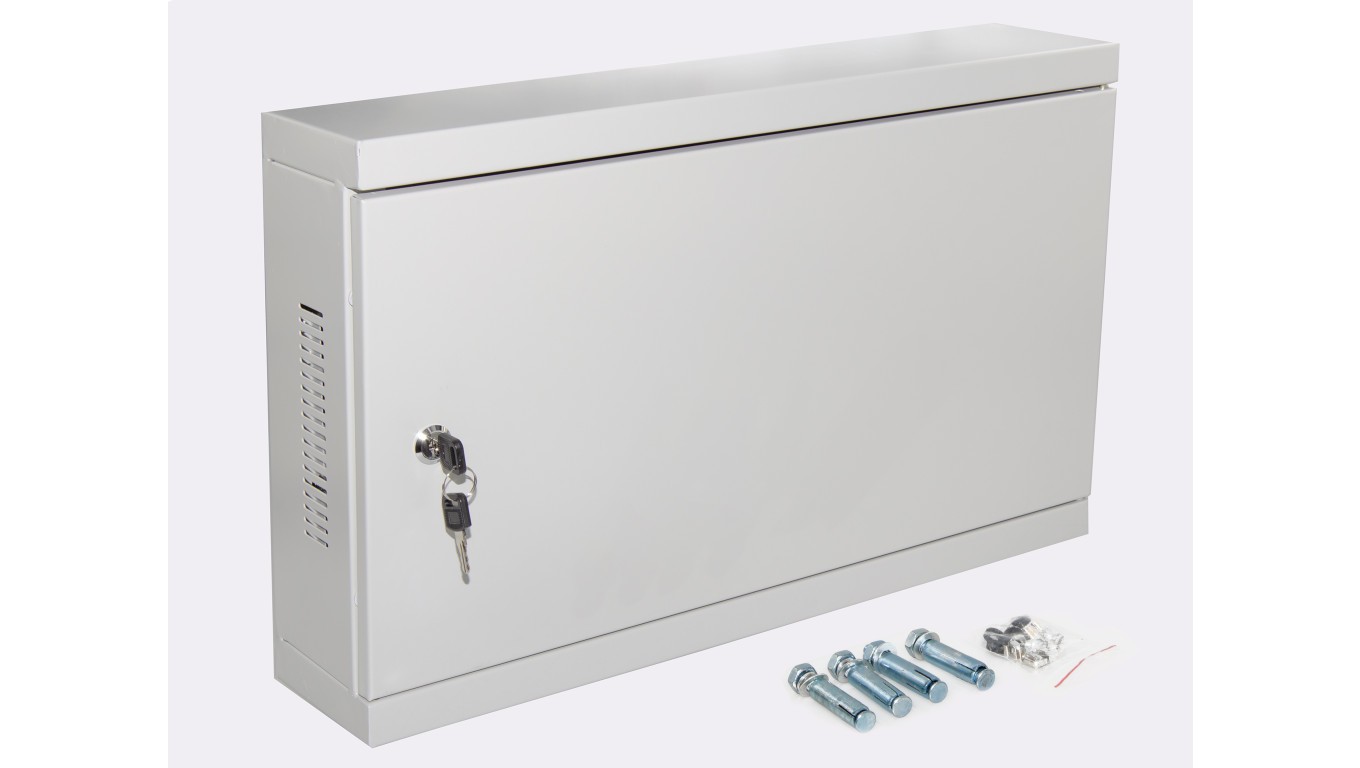 Wall Cabinet 19 Inch 2U 120mm Grey TPR CATV 20.4141