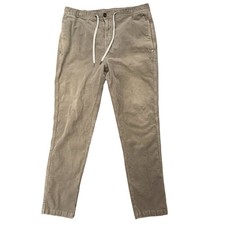 Vuori Optimist Corduroy Pants Mens Size XL Drawstring Stretch Walnut Brown