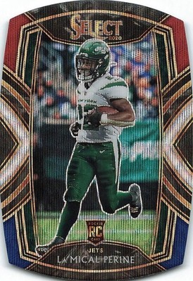 Panini Select Club Level La'Mical Perine #280 Tri-Color Prizm Die-Cut (RC)