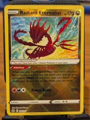 Pokemon TCG Crown Zenith Radiant Eternatus Ultra Rare Holo 105/159